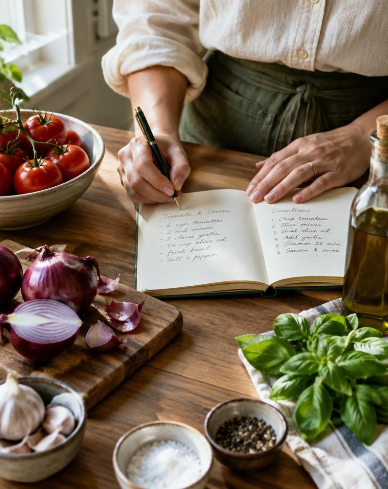 Ingredientes frescos sobre a mesa
