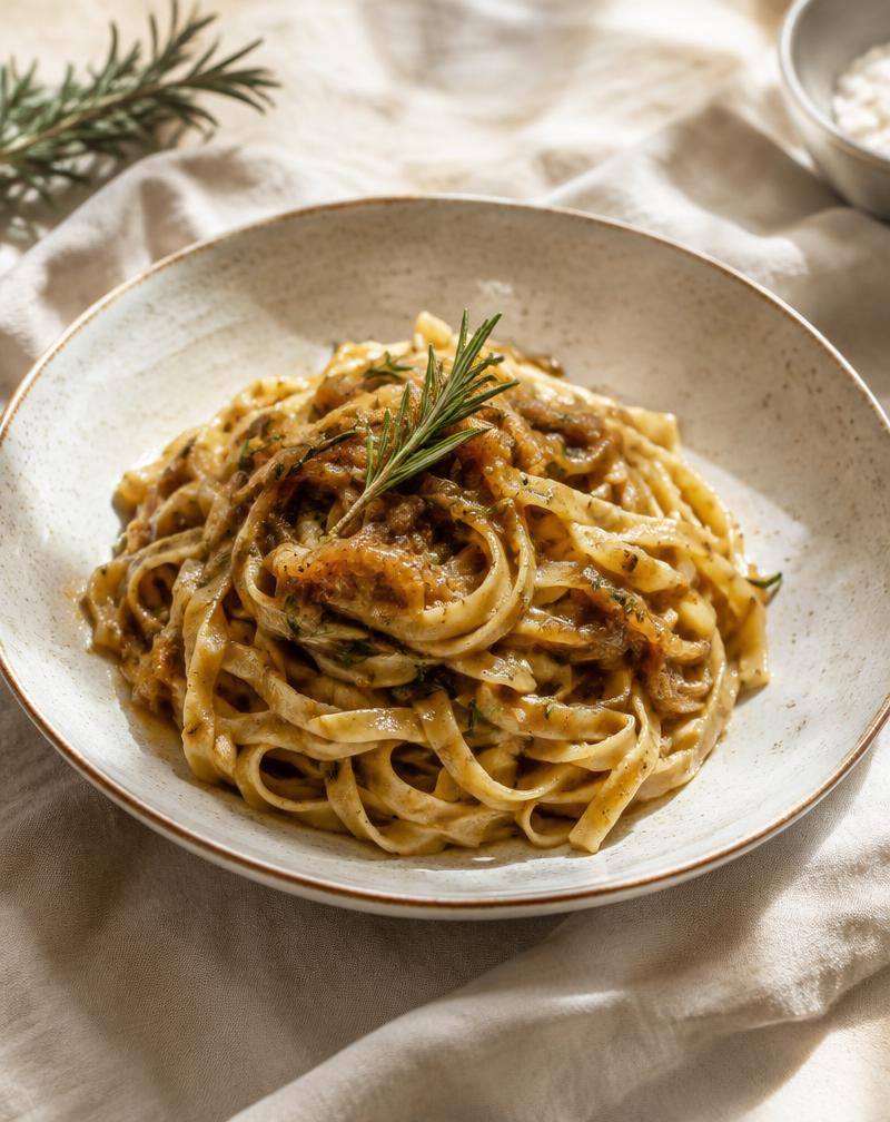 Massa com molho genovese